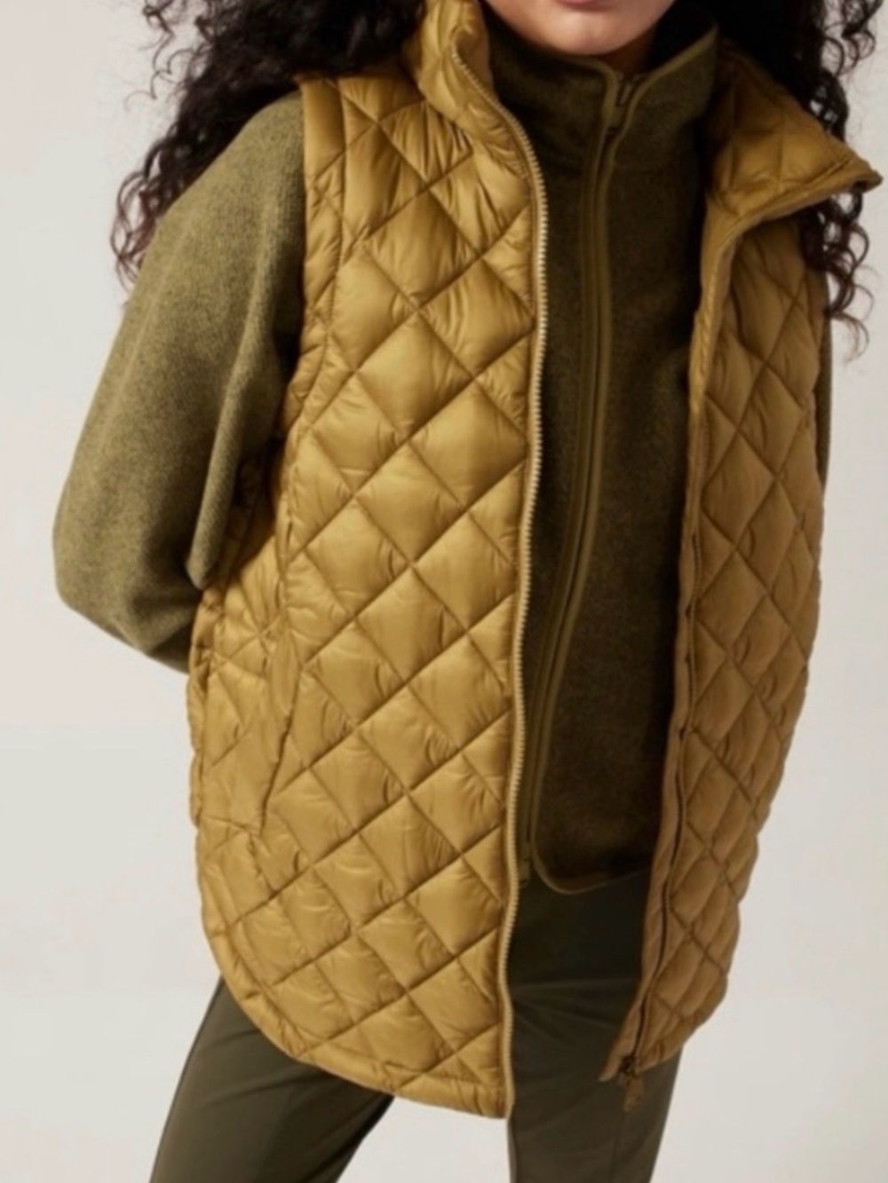 Athleta Whisper Featherless Puffer Vest Jacket Small - New